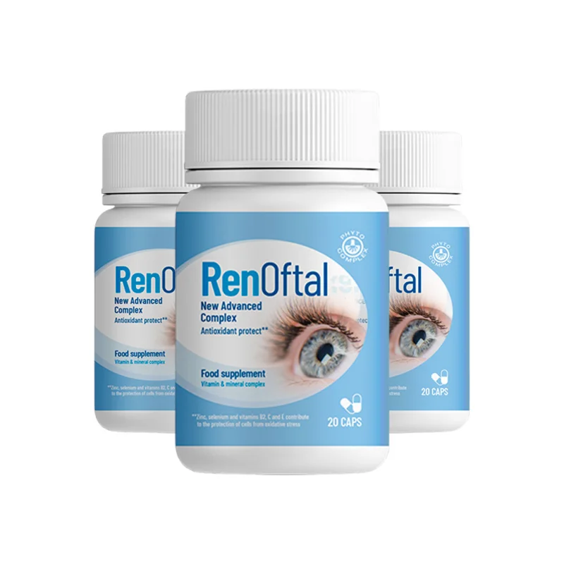 Renoftal — τρία βαζάκια καψουλών για τα μάτια